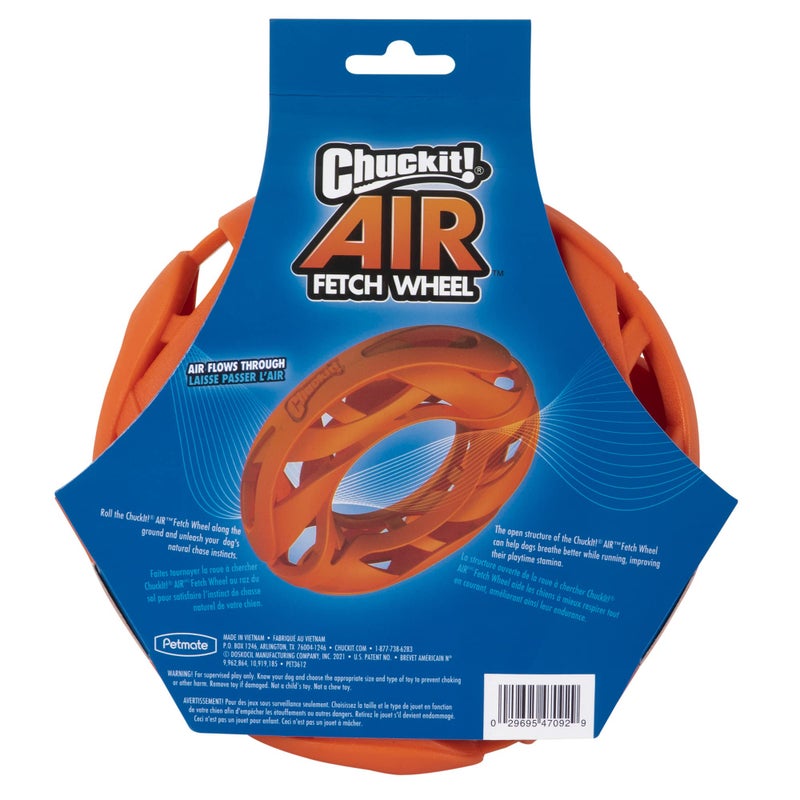 Chuckit! Air Fetch Wheel Dog Toy, Orange - Image 2